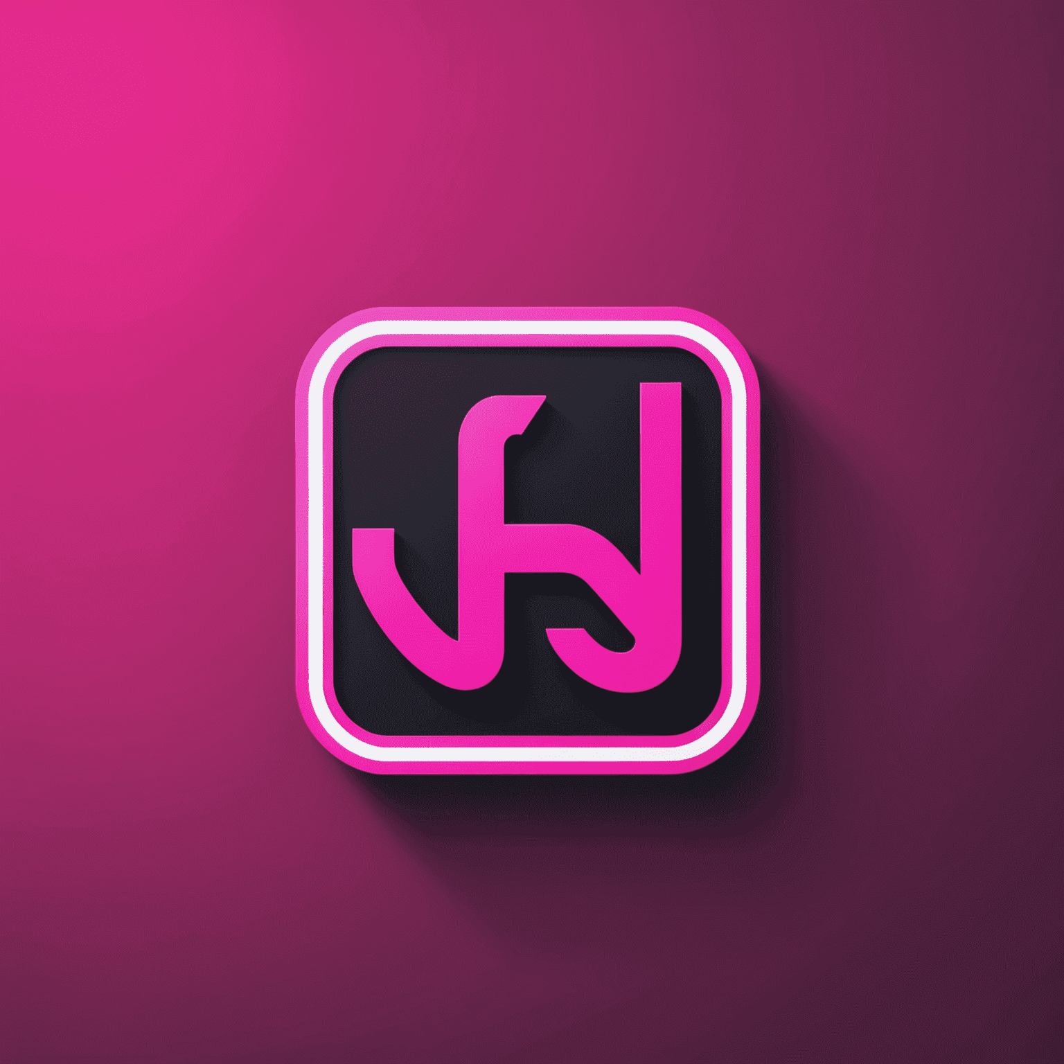 InstantServiceNow logo - A vibrant neon pink logo with sleek, modern typography