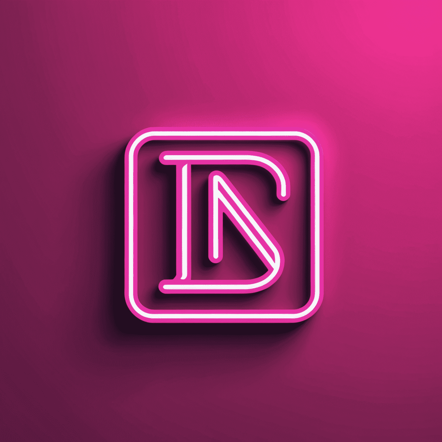 InstantServiceNow logo - A vibrant neon pink logo with sleek, modern typography